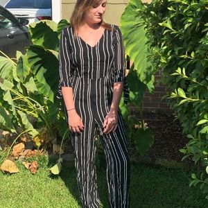 Black & white pin stripe jumper